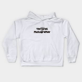 Terrorist Photographer Kids Hoodie